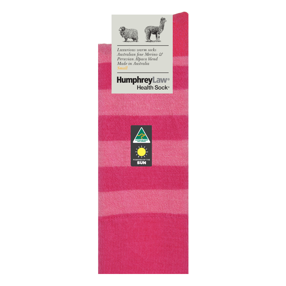 Humphrey Law Alpaca &amp; Merino Stripey Socks