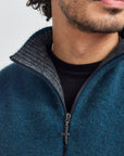 Untouched World Men's Estuary Half Zip Possum Merino Sweater