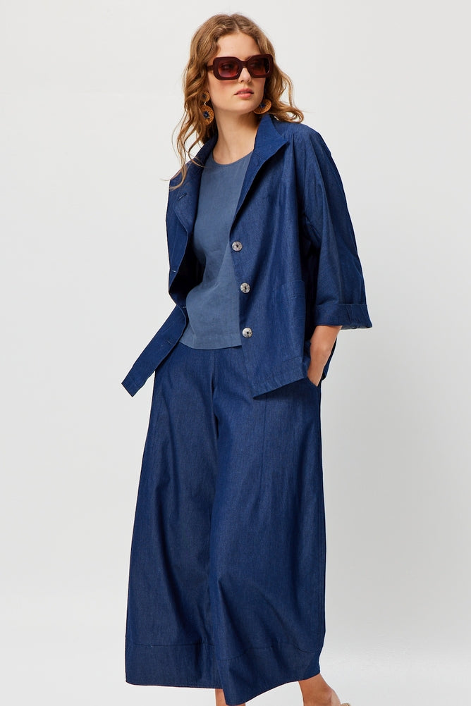 Valia Denim Charlie Wide Leg Pant