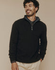 Untouched World Men's Estuary Half Zip Possum Merino Sweater