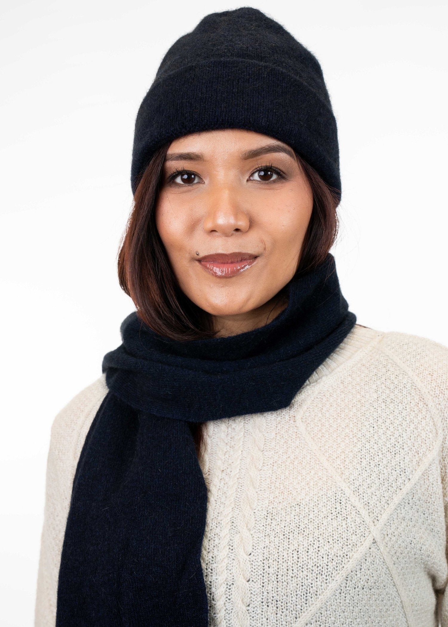 Koru Merino Possum Double  Beanie