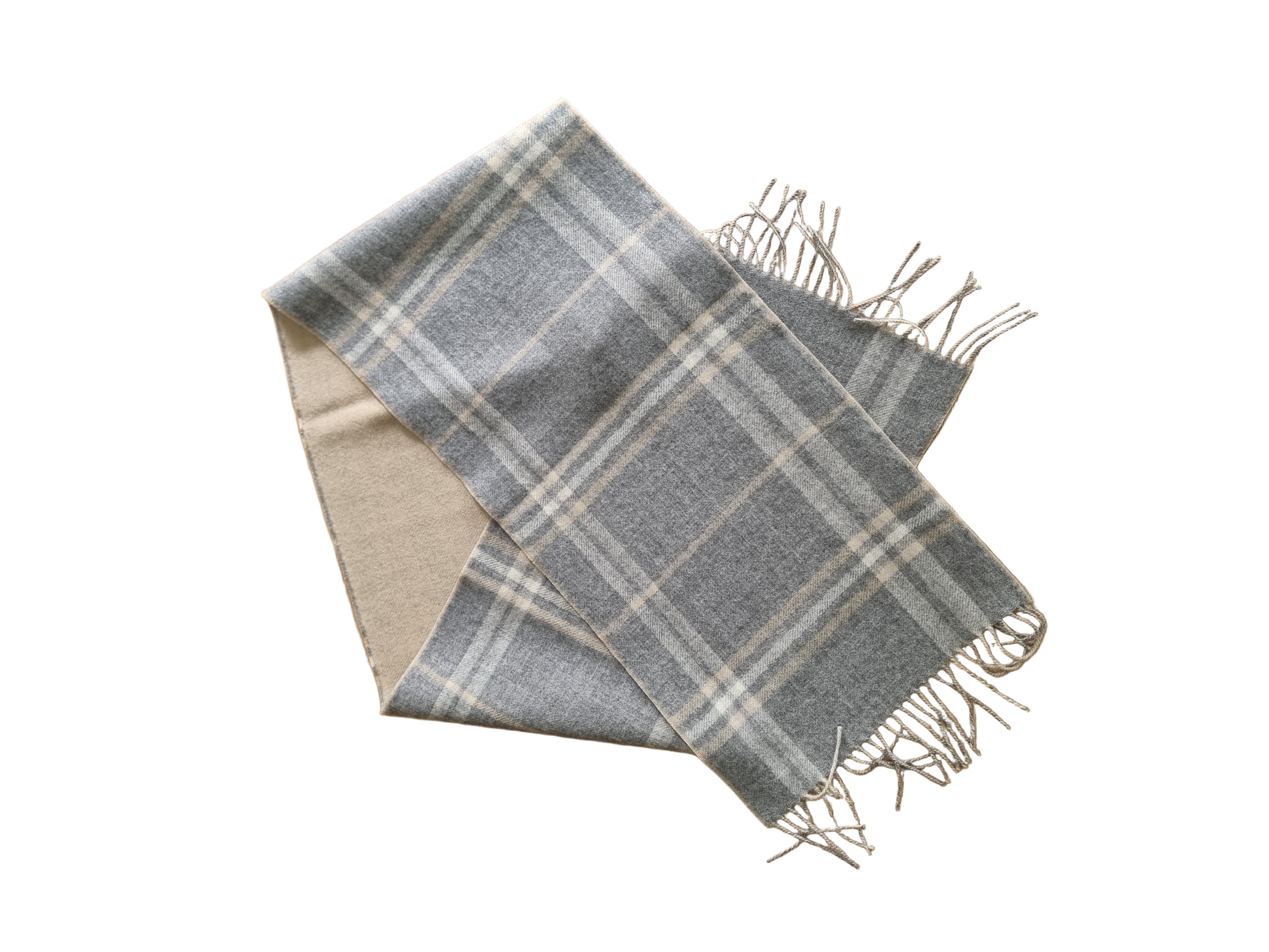 Dalcielo Striped/Check Alpaca Scarf