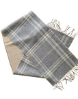Dalcielo Striped/Check Alpaca Scarf