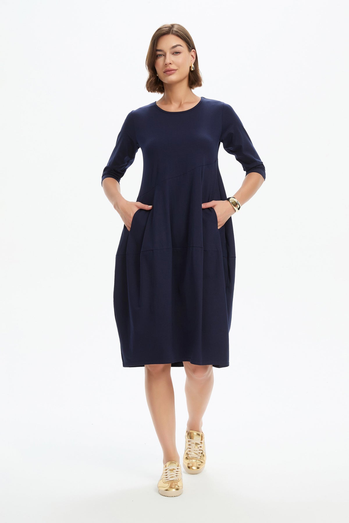 Tirelli Diagonal Seam Dress