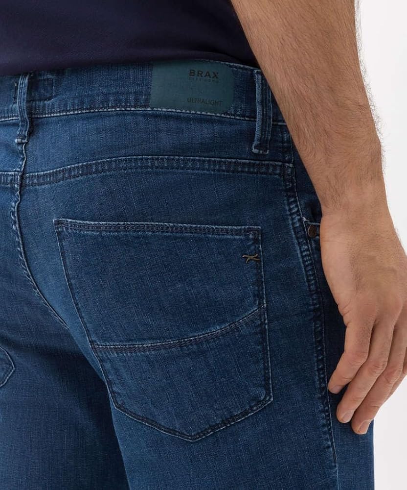 Brax Men's Style Cadiz Ultralight Denim Stright Fit Jeans