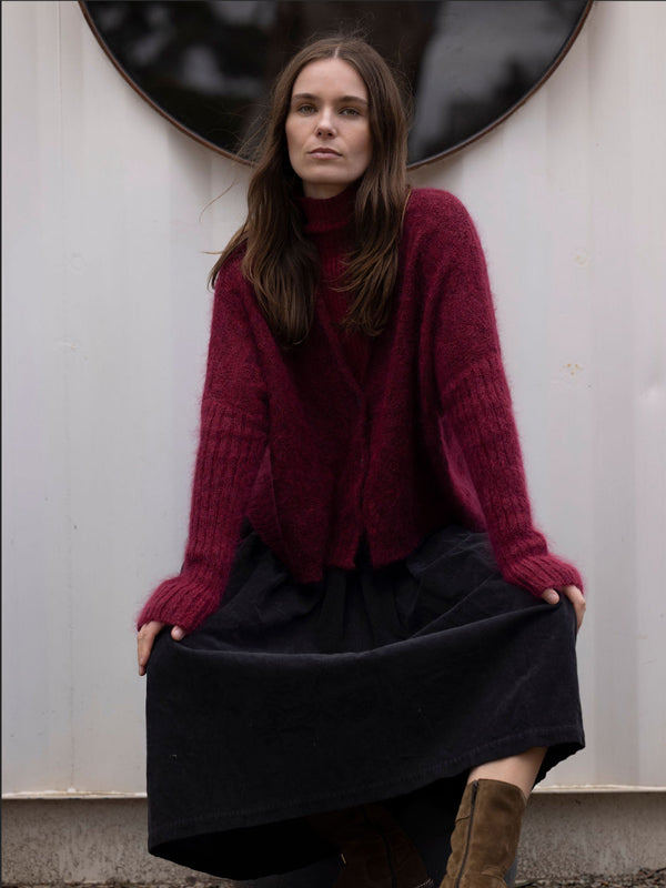 Luna Mohair Diamond Cropped Cardi