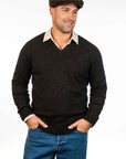 Koru Mens Possum Merino Classic V Neck Sweater