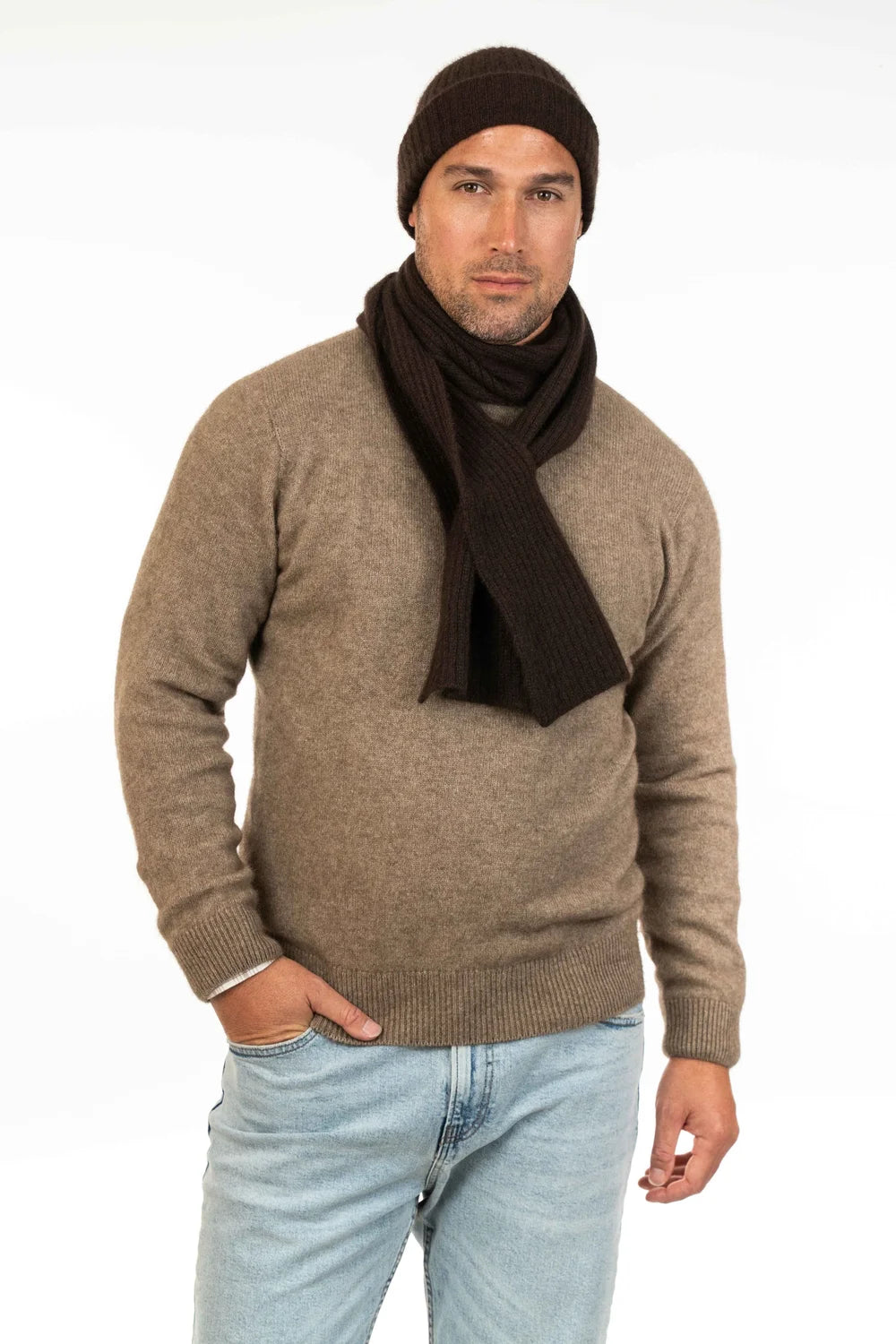Koru Men's Possum Merimo Crew Neck Sweater