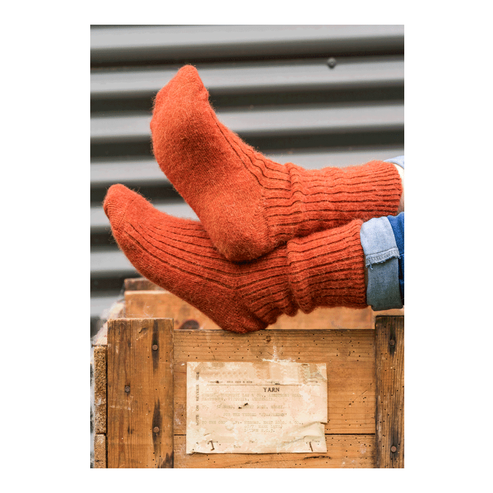 Humphrey Law Alpaca Ribbed Socks chunky