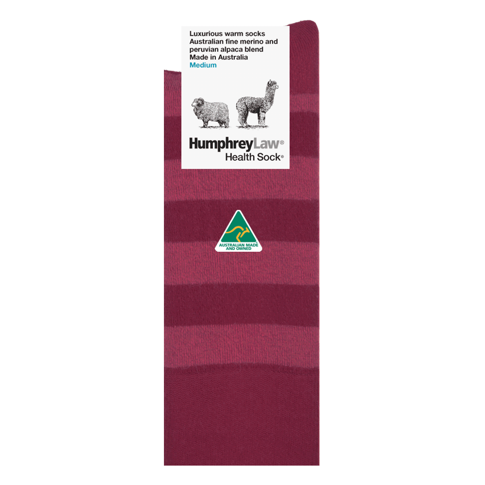 Humphrey Law Alpaca &amp; Merino Stripe Socks