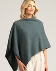 Merino Mink Two Tone Poncho