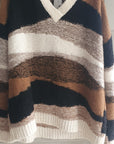 Amano Baby Alpaca Striped V sweater