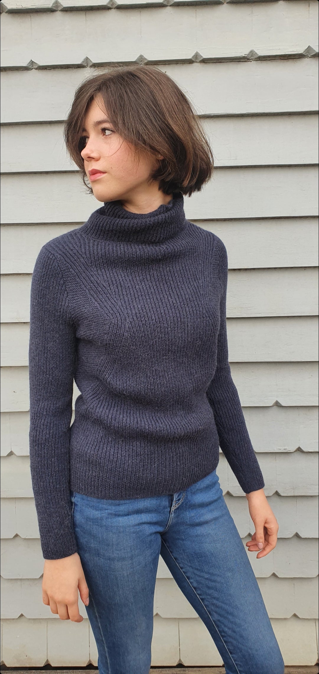 Dalcielo Baby Alpaca Roll Neck Sweater