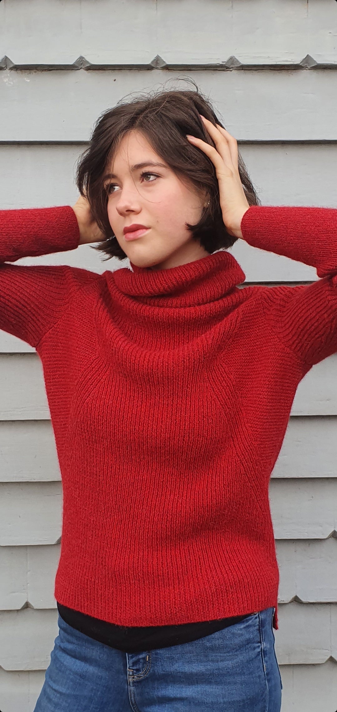 Dalcielo Baby Alpaca Roll Neck Sweater