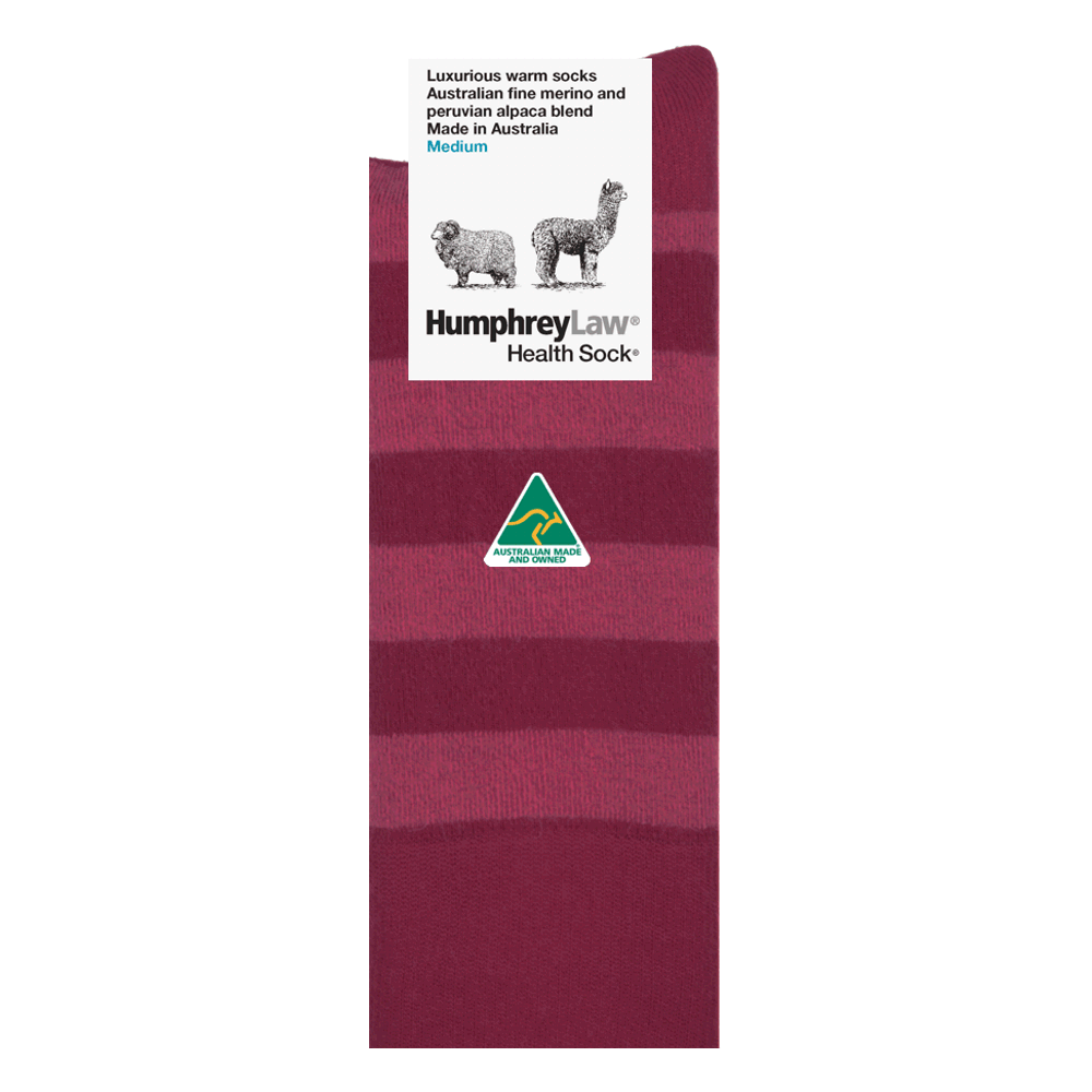 Humphrey Law Alpaca & Merino Stripey Socks