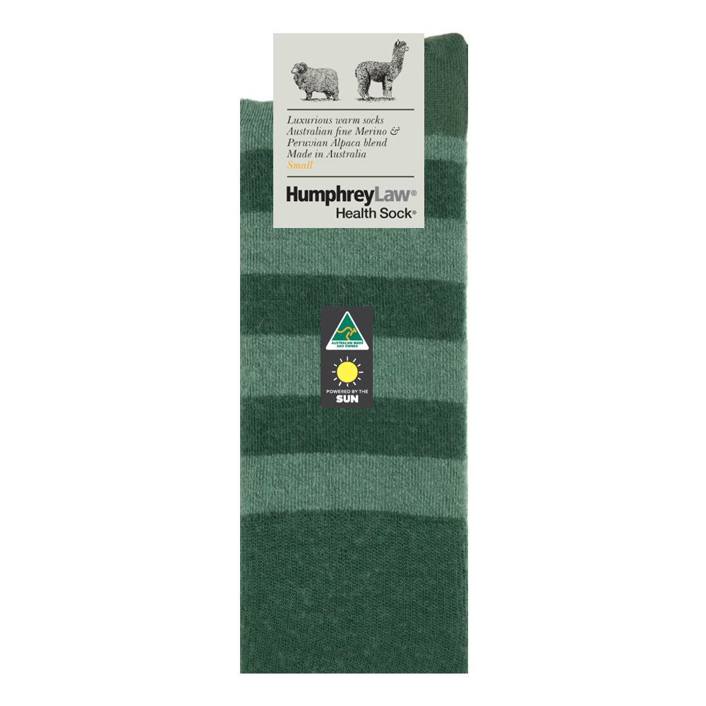 Humphrey Law Alpaca & Merino Stripey Socks