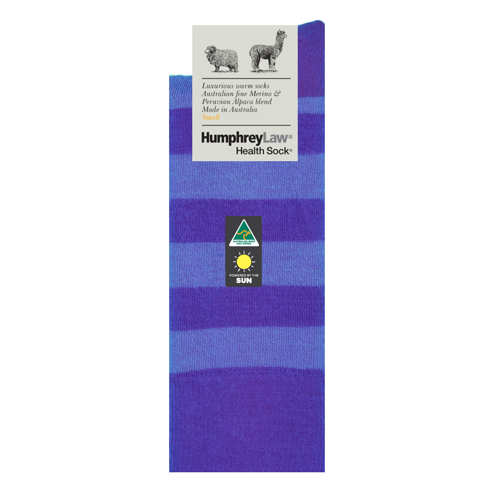 Humphrey Law Alpaca & Merino Stripey Socks