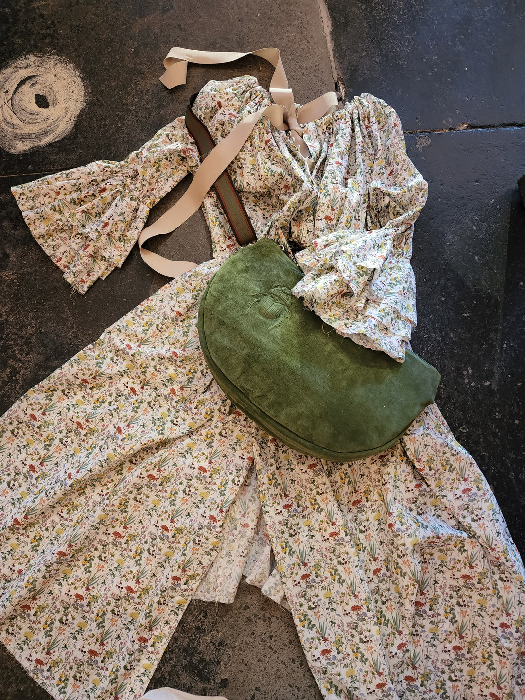 Lorena Laing Amano Flora button back dress/duster