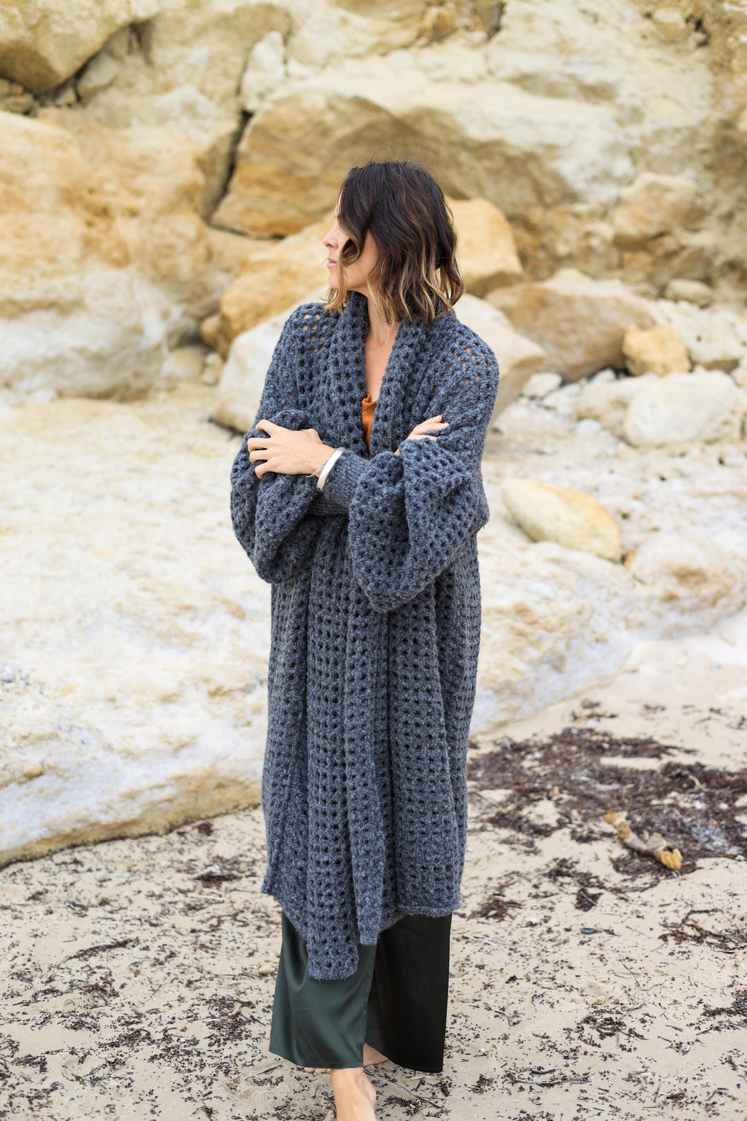 Lorena Laing Balloon sleeved Coatigan