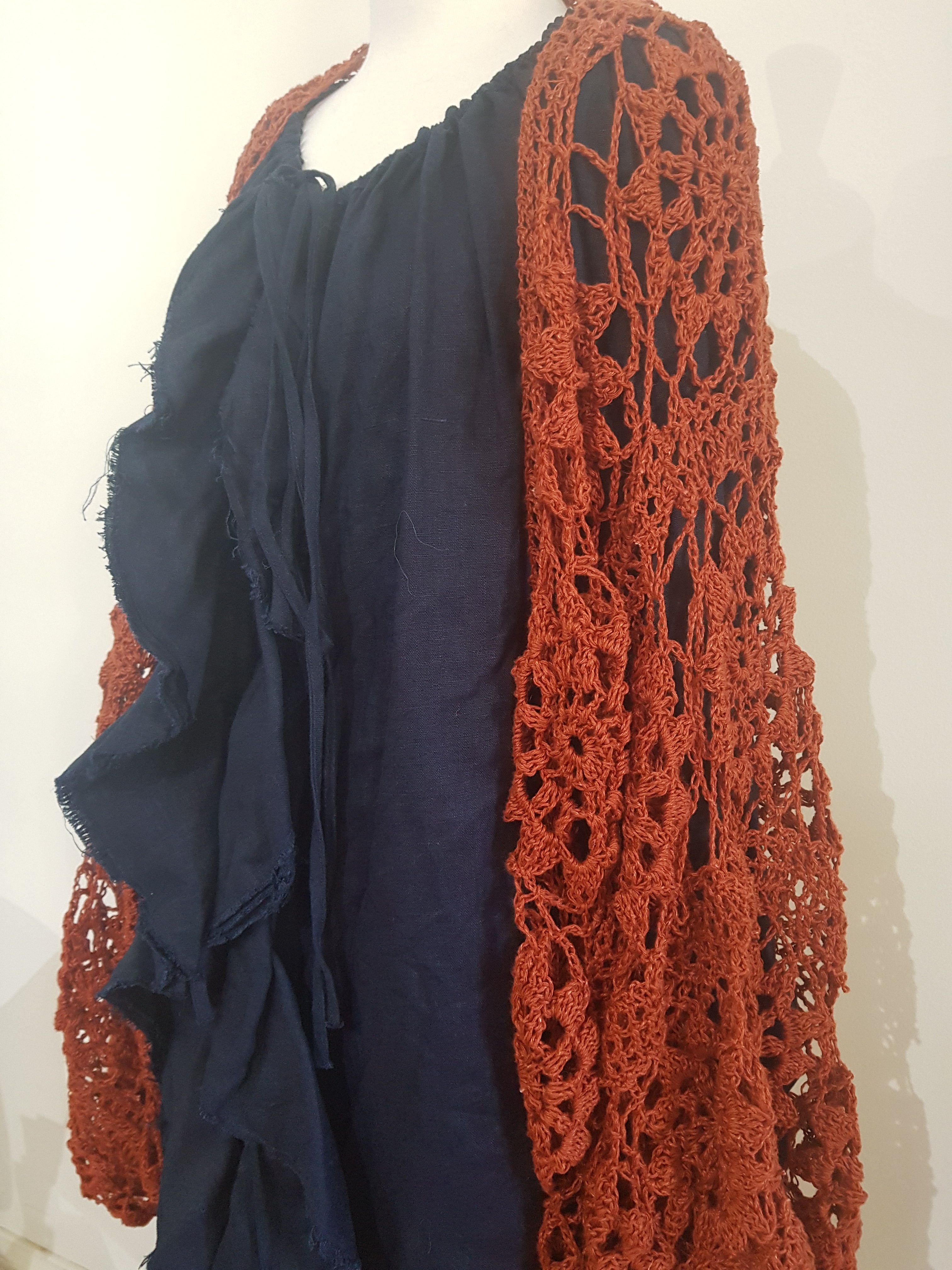 Lorena Laing Flounce Linen dress/Jacket