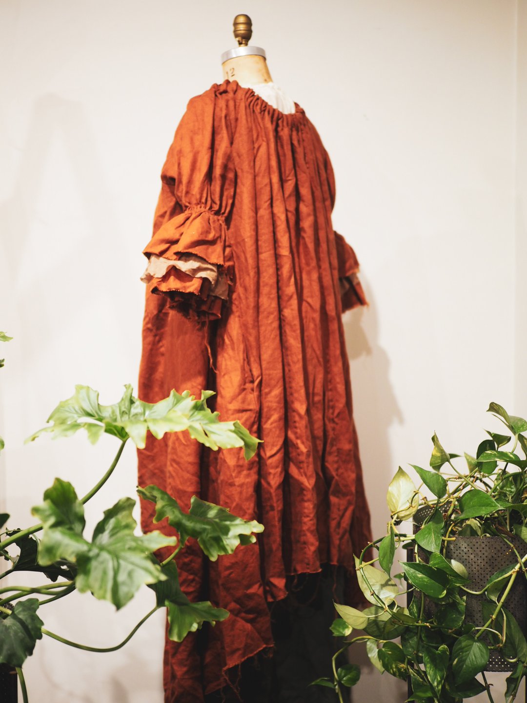 Lorena Laing Linen Button Back Bluson Dress/ Duster