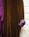 Amano Silk Velvet Cocoon Coat